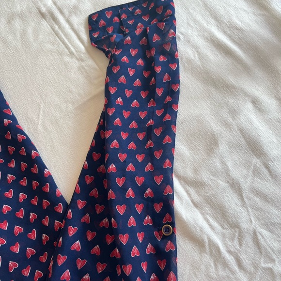 Fun & Flirt Button Down Blouse Size Small - Picture 10 of 13